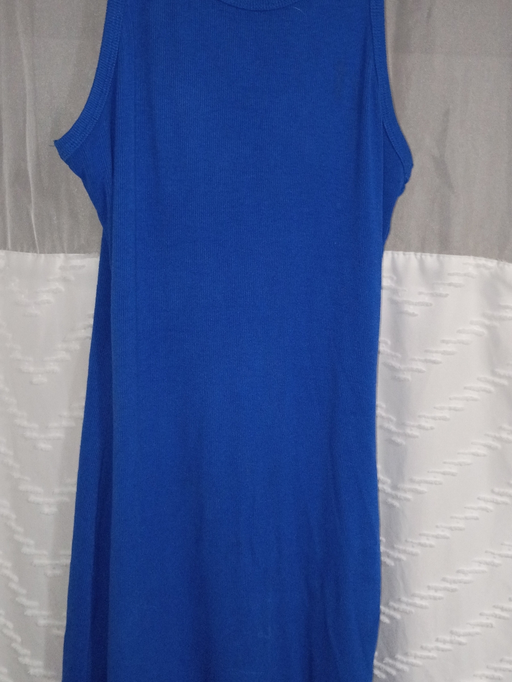 Royal Blue Sleeveless Knit Dress